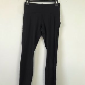 Leggings with mesh down the side